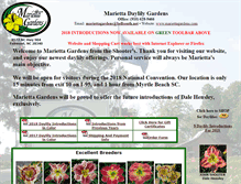 Tablet Screenshot of mariettagardens.com